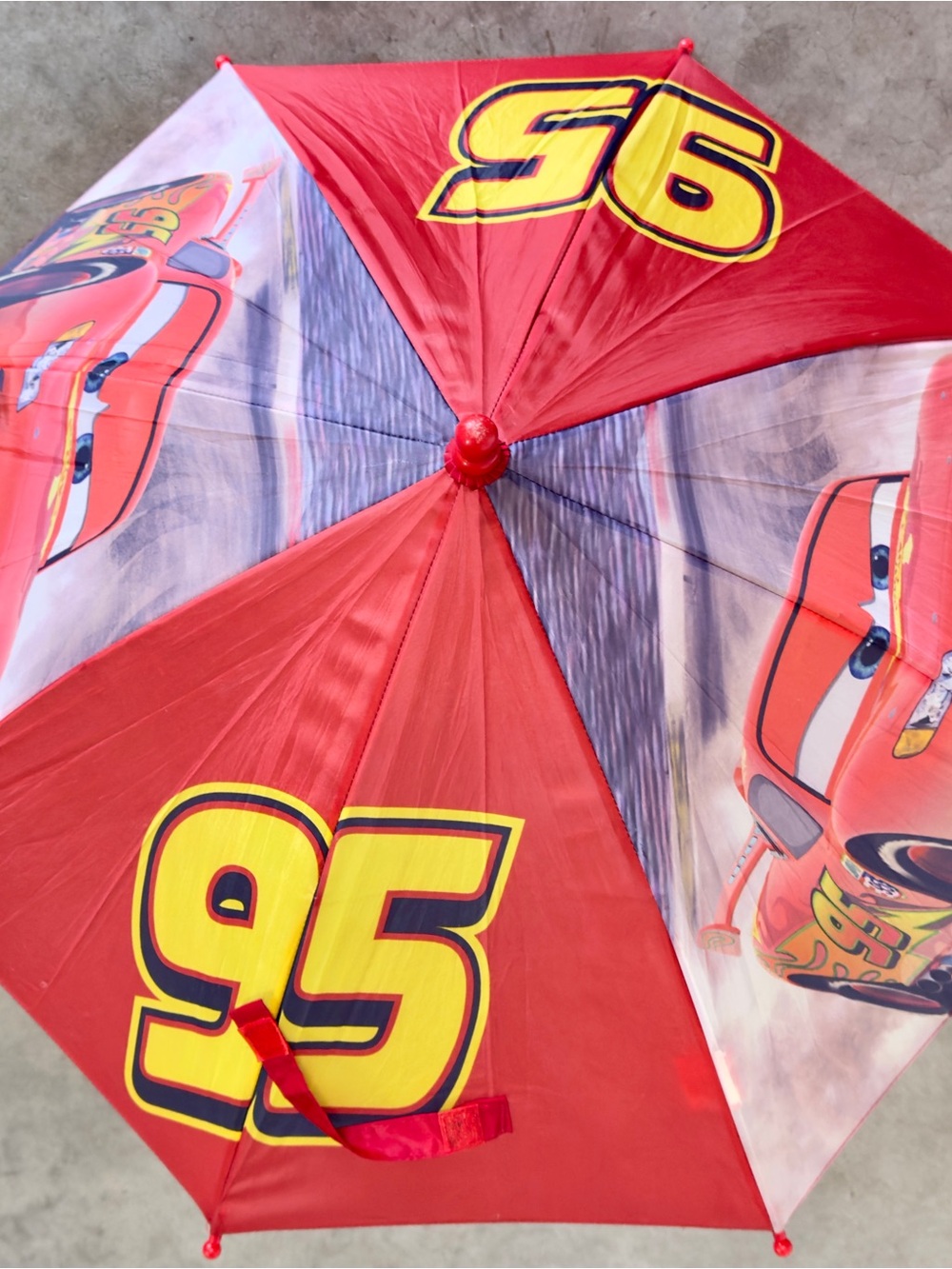 Disney Red and Yellow Lightning McQueen Kids Umbrella